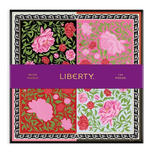 🌹 Liberty of London Aurora 144 Piece Wood Jigsaw Puzzle. New with tags! - Picture 2 of 8